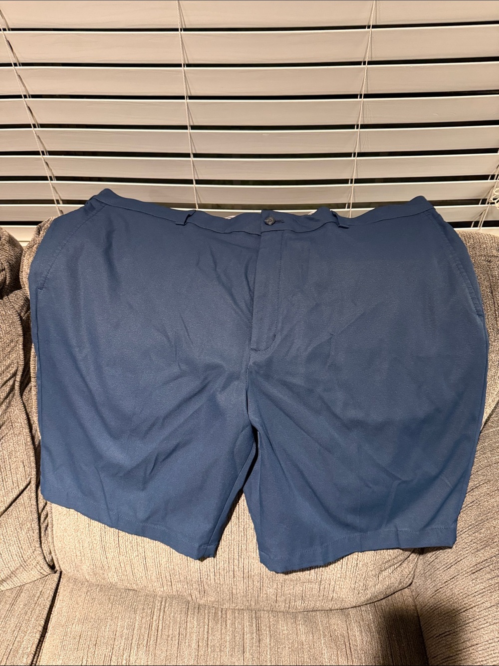 Walter Hagen Navy Flat-Front Golf Shorts